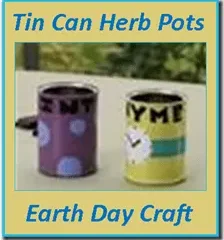 Image for Earth Day Craft: Tin Can Herb Pots