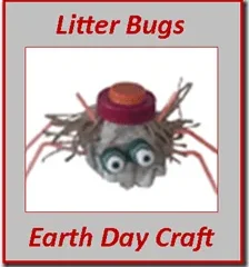 Image for Earth Day Craft: Making Litter Bugs out of Recycling