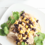 chicken and queso combine with black beans for a delicious and authentic Mexican recipe