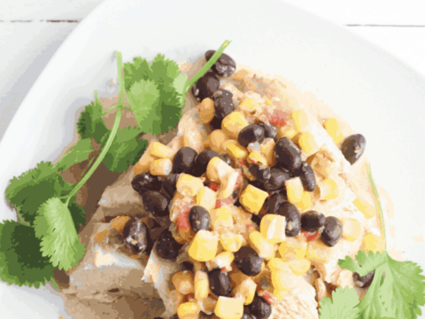 chicken and queso combine with black beans for a delicious and authentic Mexican recipe