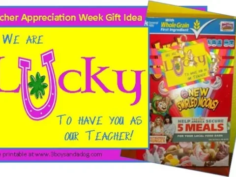 Image for We Are Lucky Teacher Appreciation Gift