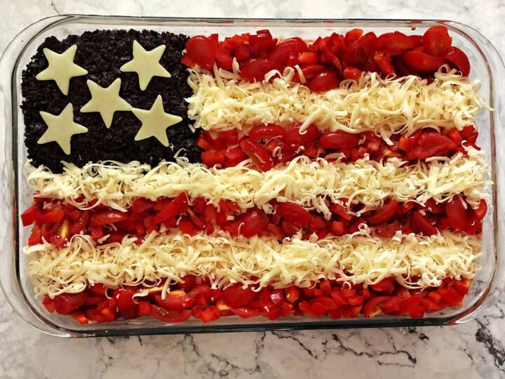 Image for American Flag Taco Dip
