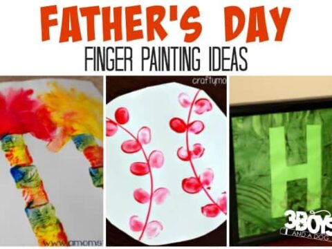 Father's Day Finger Painting Ideas for Kids