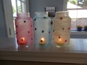 Patriotic July 4th Candles