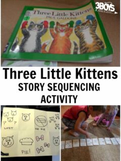 Three Little Kittens Story Sequencing Activity