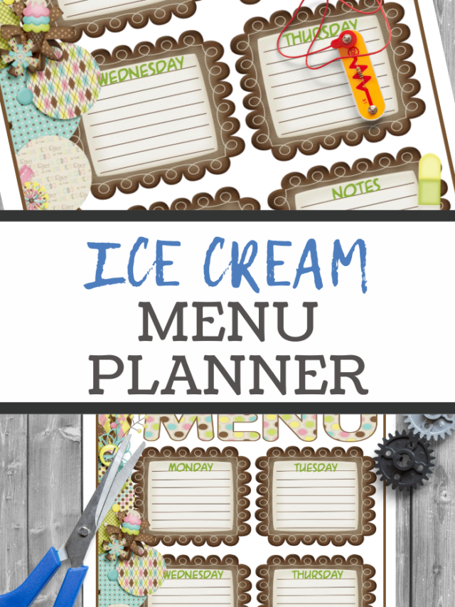 Sweeten Your Week with an Ice Cream Menu Printable