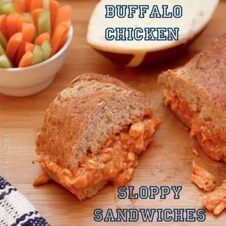 Buffalo Chicken Sloppy Sandwiches