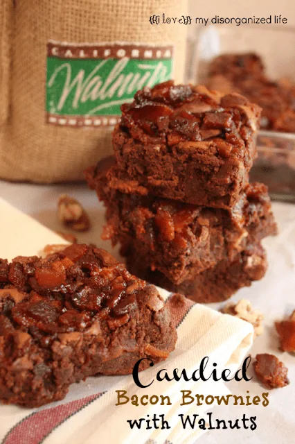 Candied Bacon Brownies