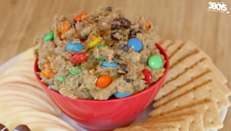 Monster Cookie Dough Appetizer Dip