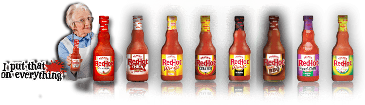Frank's RedHot Sauce Line. 