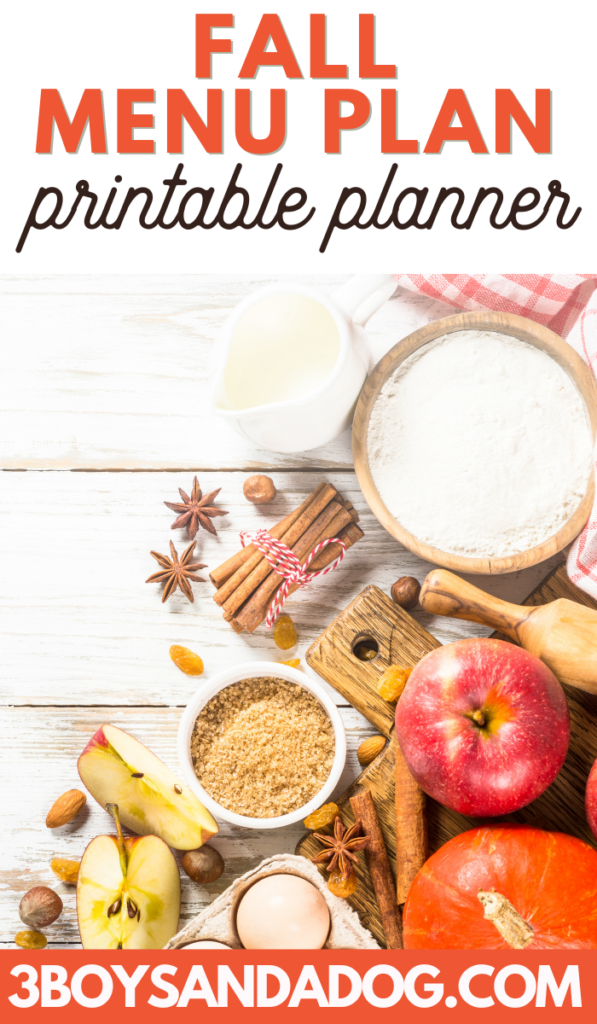 Simplify Autumn with Our Fall Weekly Meal Plan & Free Printables