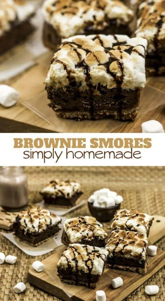 smores brownies four ingredient recipe