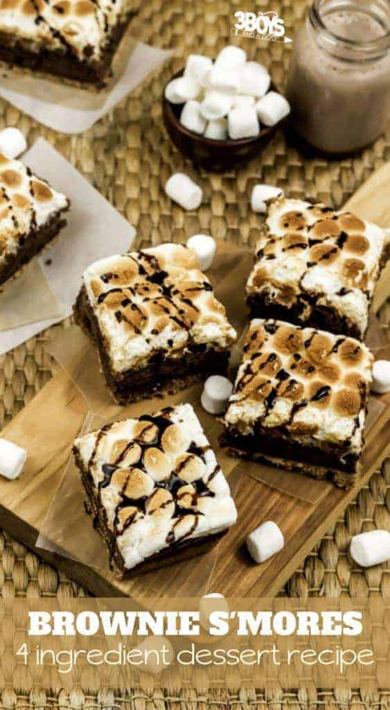 Brownie Smores with only 4 ingredients