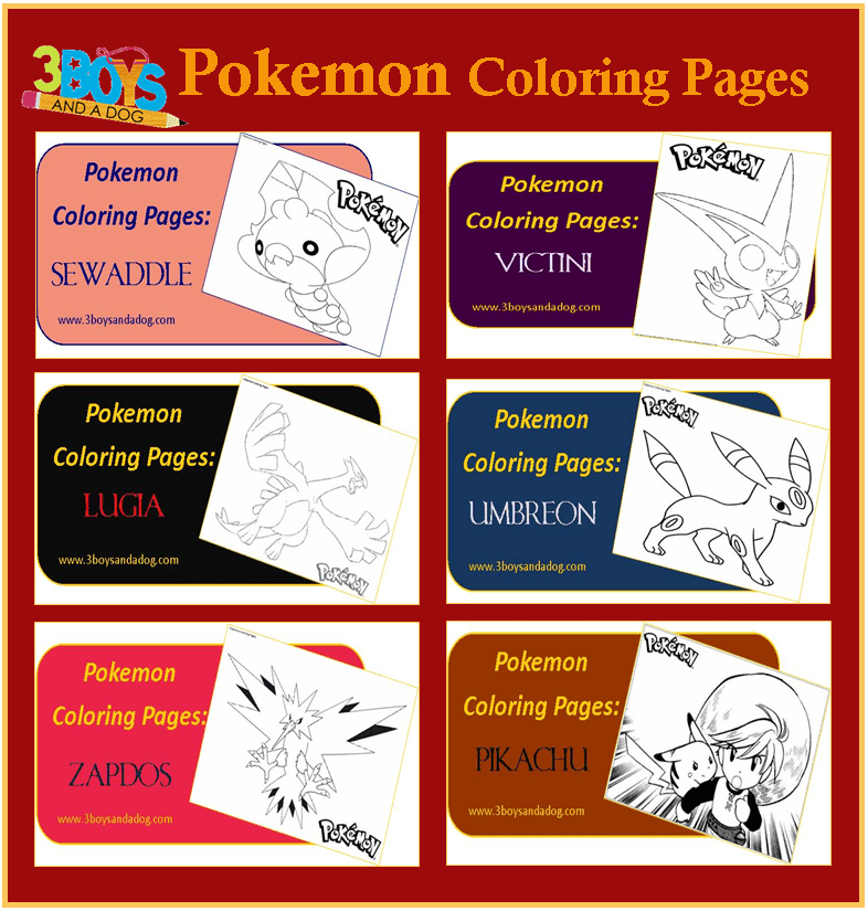 pokemon coloring pages for boys
