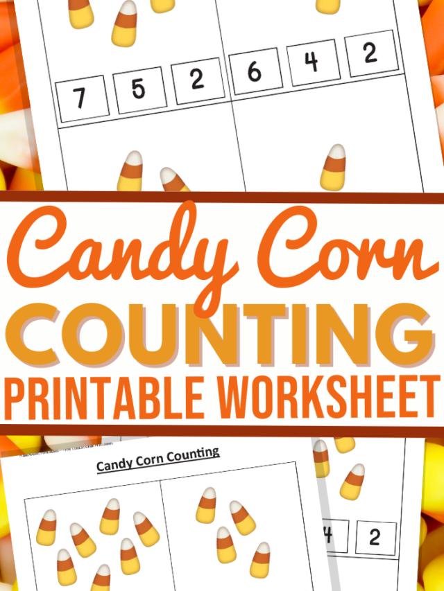 Candy Corn Counting Printable Worksheet Story