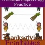Thanksgiving Handwriting Worksheet