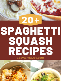 over 20 spaghetti squash recipes for dinner tonight