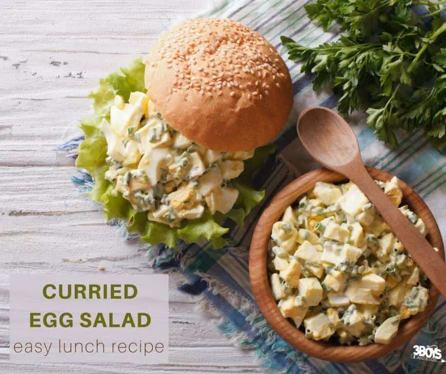 Easy and delicious curried egg salad recipe