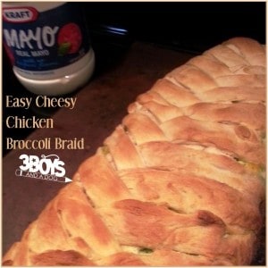 Easy Cheesy Chicken Broccoli Braid Recipe