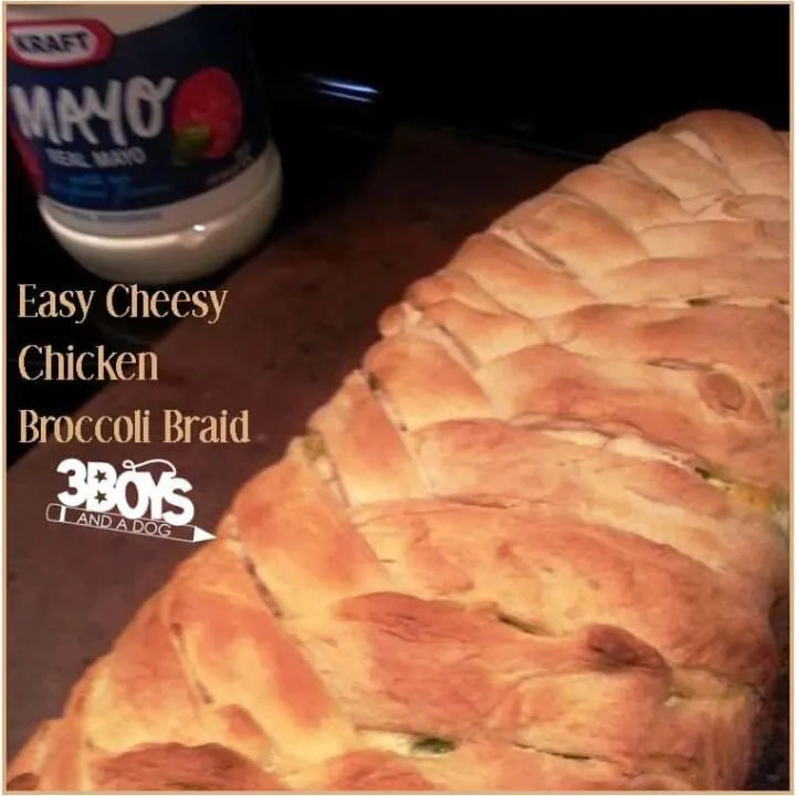 Easy Cheesy Chicken Broccoli Braid Recipe
