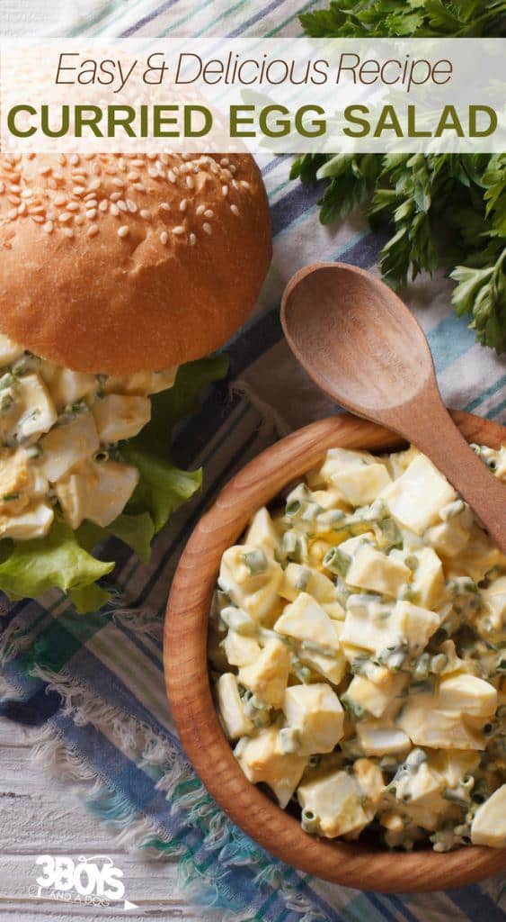 Curried Egg Salad for a sandwich or dip
