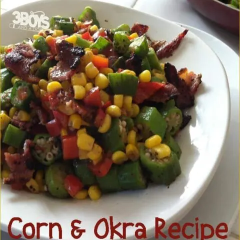 Okra and Corn (kinara) for Kwanzaa