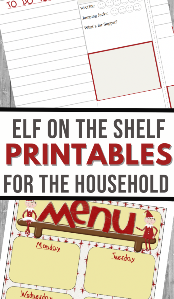 Elf on the Shelf: Free Household Printables