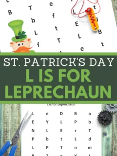 st paddy letter L recognition practice for preschoolers