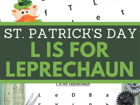 st paddy letter L recognition practice for preschoolers