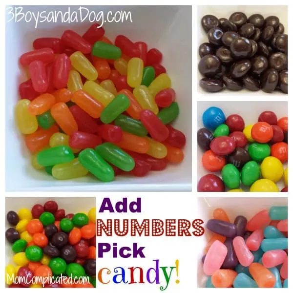 Add numbers pick candy