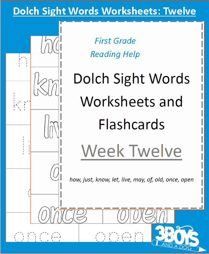 dolch Sight Words Worksheets