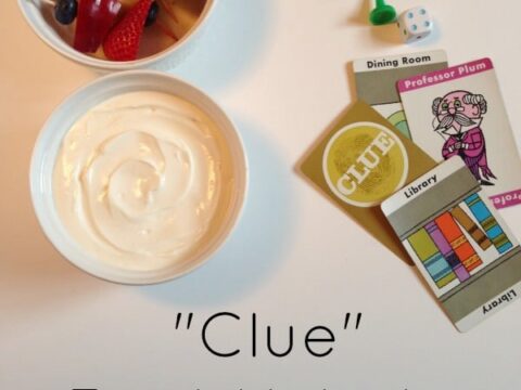 Image for Clue Fruit Kebabs with Yogurt Dip