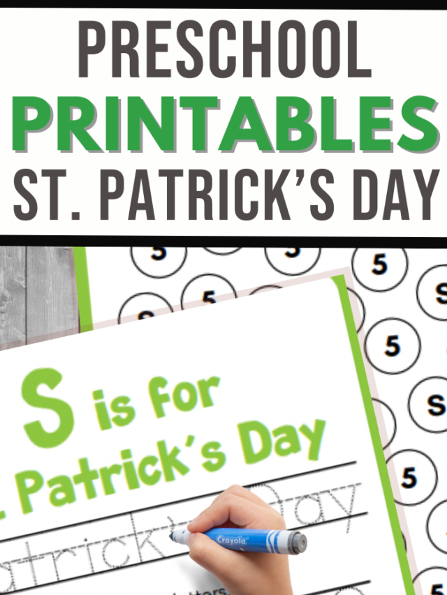 Saint Patrick’s Day Printables: Preschool Handwriting Practice