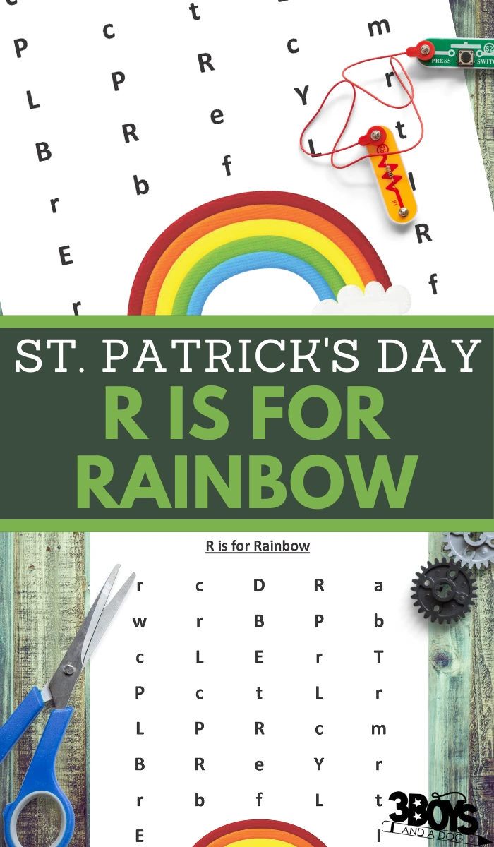 st paddy letter r recognition practice for preschoolers