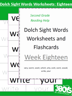 sight word worksheets for kids