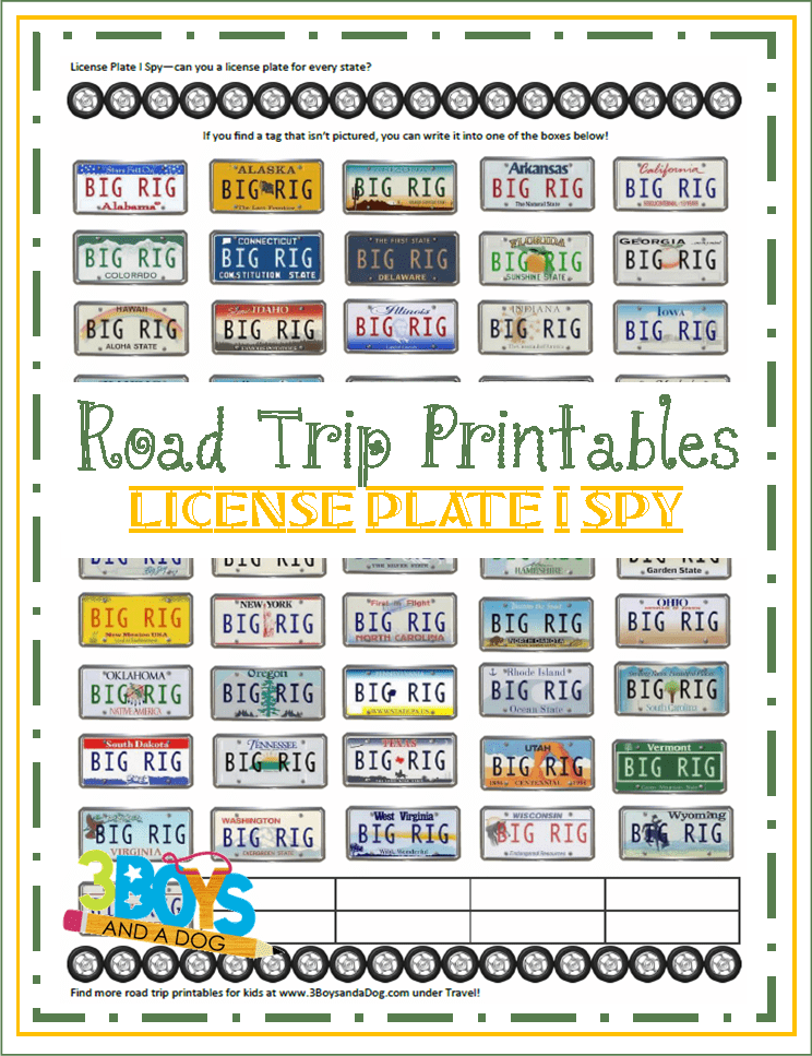 road trip printables for kids