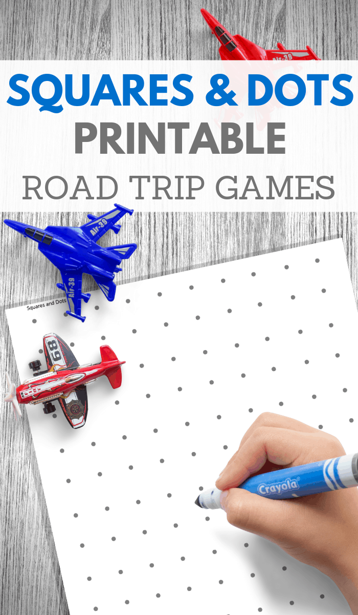 Road Trip Printables For Kids Squares And Dots Board