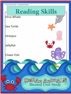ocean animals unit study