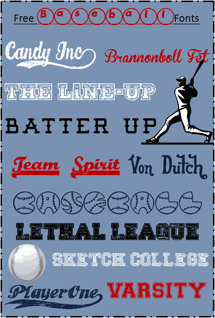 free baseball fonts