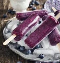 Image for Healthy Blueberry Lemon Popsicles