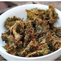 Spicy “Cheesy” Kale Chips