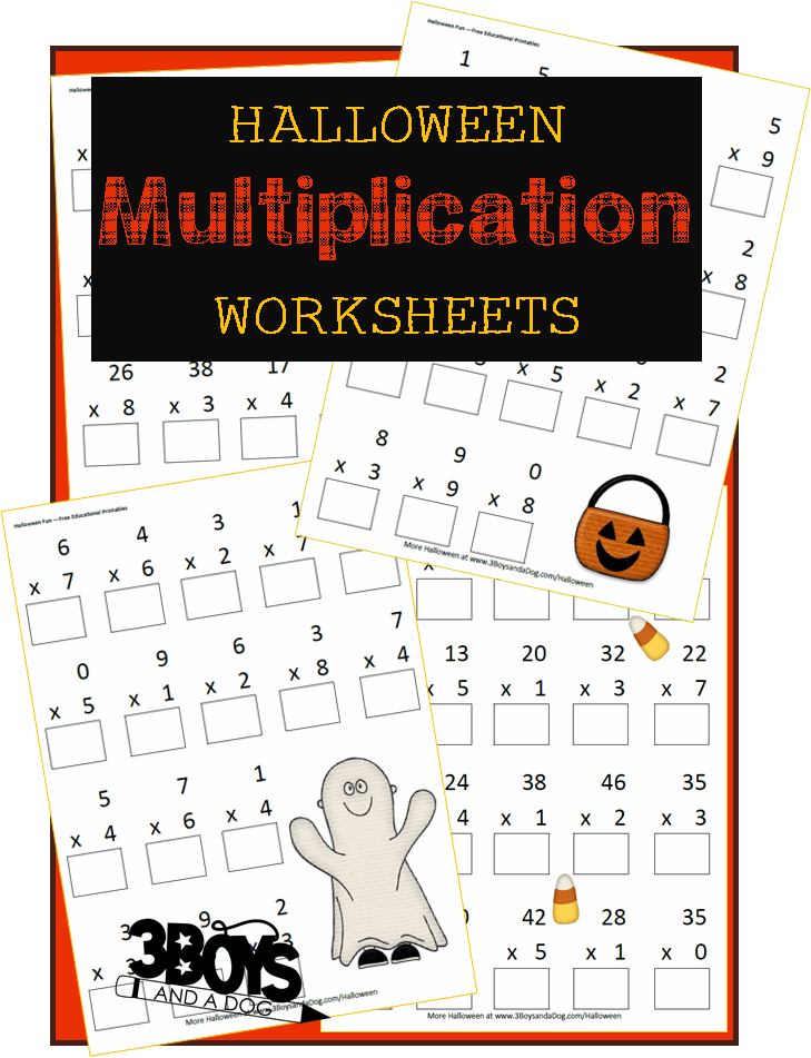 Halloween Multiplication Worksheet Pdf