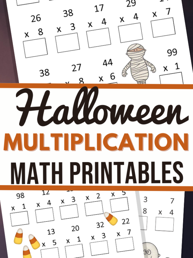Halloween Multiplication Worksheets Story - 3 Boys and a Dog
