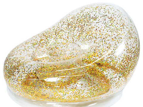 Image for AirCandy Gold Glitter City Chair