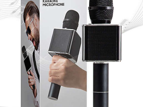 Image for Sharper Image® Bluetooth Music Stream Karaoke Microphone in Black