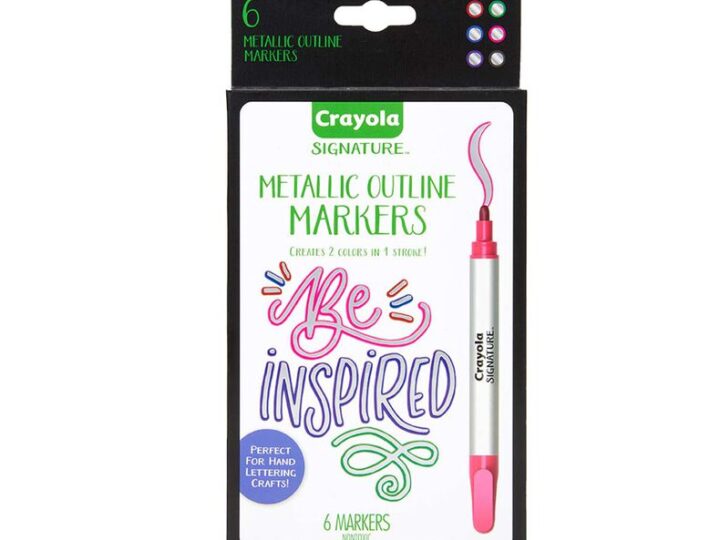 Image for Signature Metallic Outline Paint Marker Set | Crayola.com | Crayola