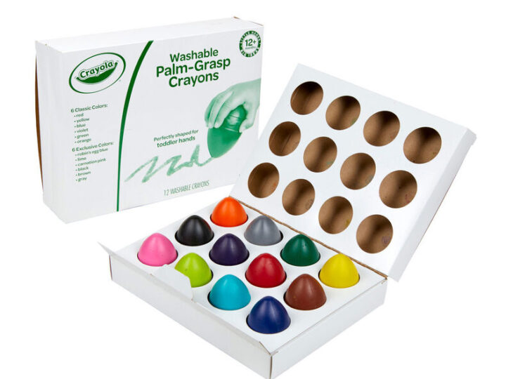 Image for Palm Grasp Washable Crayons, Toddler Crayons | Crayola.com | Crayola