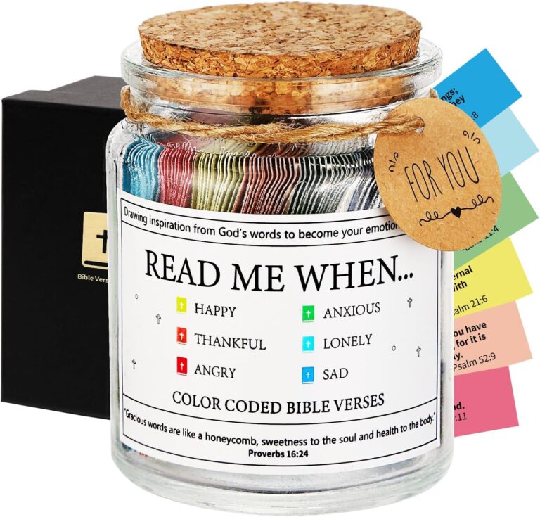 Bible verse jar with scripture prayer cards