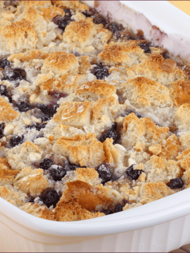 Easy Blueberry Cobbler made with Cake Mix