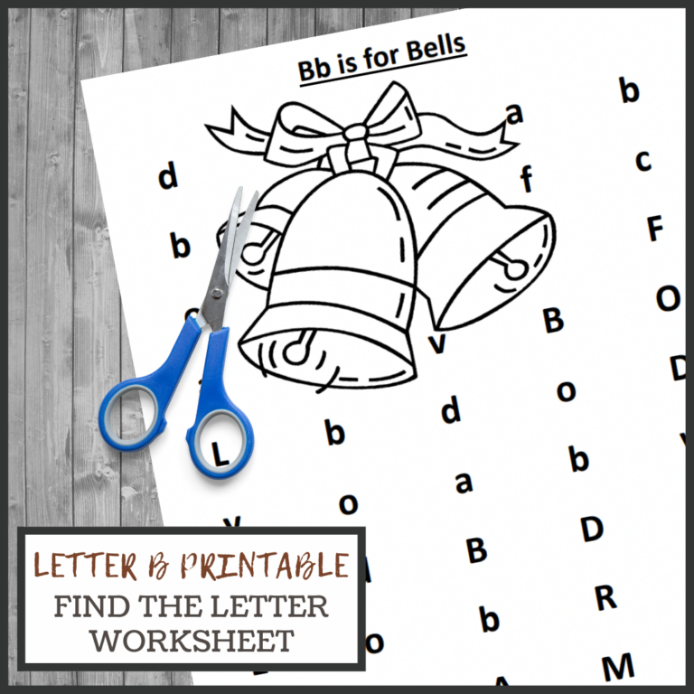 Find the Letter:  B is for Bells Worksheet